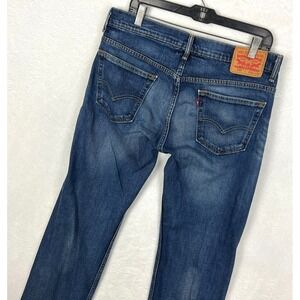 Levis 569 Loose Straight Jeans Mens 32x32 Medium Blue Wash Denim Comfort Stretch